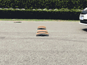 (斯柯达明锐时速30km/h慢动作演示动态图) 斯柯达明锐悬挂软硬度测试